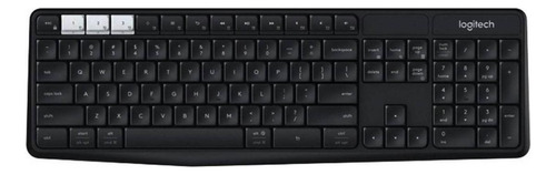 Teclado bluetooth Logitech K375s QWERTY inglés UK color grafito y blanco mate