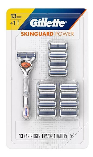 Aparelho Gillette Skinguard Power + 13 Refis De Lâminas