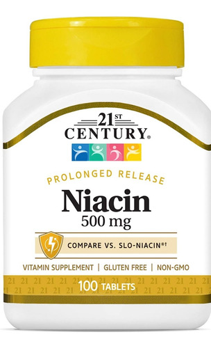 Niacina Niacin B3 - 500 Mg .100 Caps