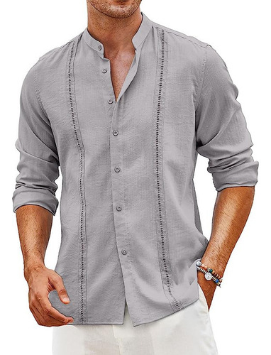 2023 Cubana Guayabera Camisas For Man De Lino, Casual