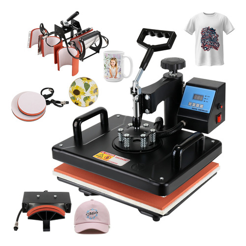 Kit Combo 8 En 1 Maquina Para Sublimar Impresora + Regalo