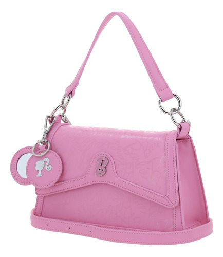 Bolso Baguette Barbie Gorett Patricya Negro Rosa Para Dama
