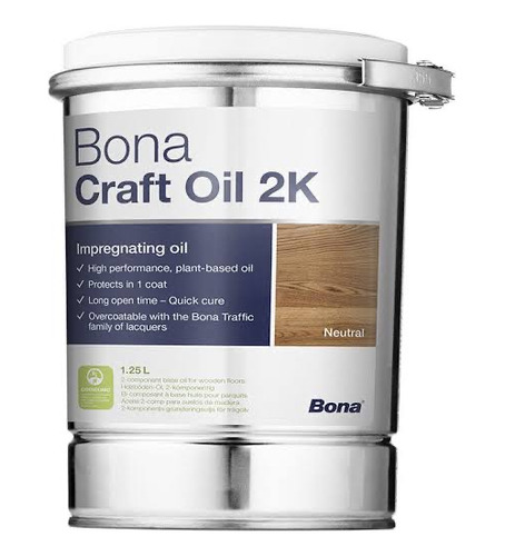 Aceite Bona Craft Oil 2k Neutral Pisos De Madera 1.25 Lts.