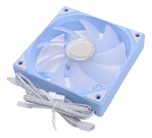 Ventilador Pwm Case De 120 Mm Argb 9 Blades Rolamento Hidráu
