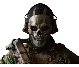 Máscara Realista 2call Of Duty Mw2 Skull Ghost Headgear Cos