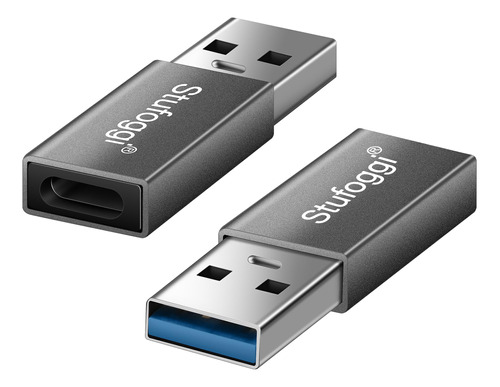 Stufoggi Adaptador Usb Macho A Usb C Hembra, Paquete De 2 Un