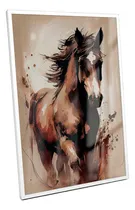 Comprar Quadro Rancho Cavalo Correndo Efeito Pintura Decorativo Luxo