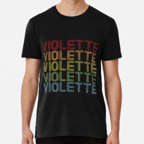 Remera Camiseta Con Nombre De Violette - Camiseta De Artícul