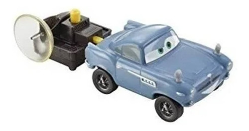 Cars , Action Agents, Carro Azul Y Lanzador, Mattel.