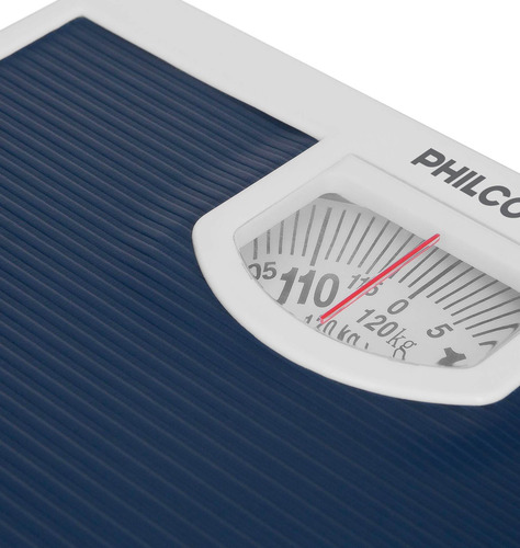 Balanza Mecánica Philco Ba1010pn Analógica 120kg Azul