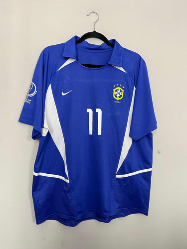 Camisa Brasil 2002/03 Away - Ronaldinho Copa Do Mundo