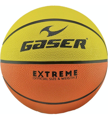 Balón Basketball Extreme Multicolor No. 7 Gaser Color Naranja/amarillo