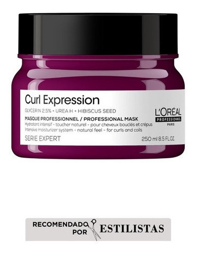 Máscara Hidratación Profunda Cabello Rizado 250ml Lorealpro