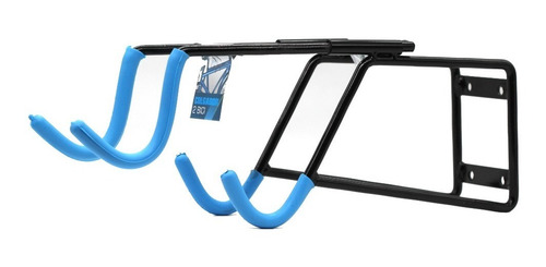 Imagen 3 de 3 de Gancho 2 Bicicletas Horizontal Pared Soporte Cicla Colgar