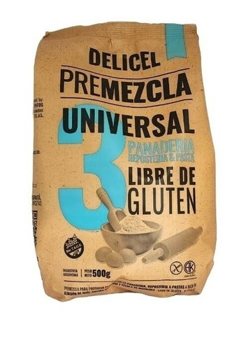 Premezcla Universal Delicel, 500g Sin Tacc