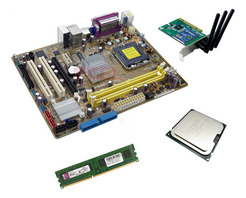 Mother Asus P5gc Mx/1333 + Intel Dual Core E4600 + Ddr2 