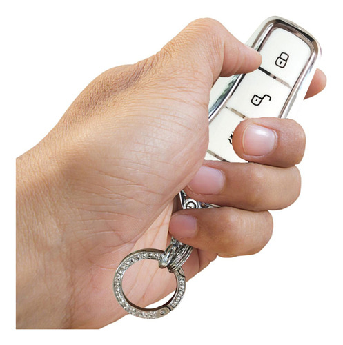 Funda De Tpu For Llave For Coche Byd Blanco Con Llavero