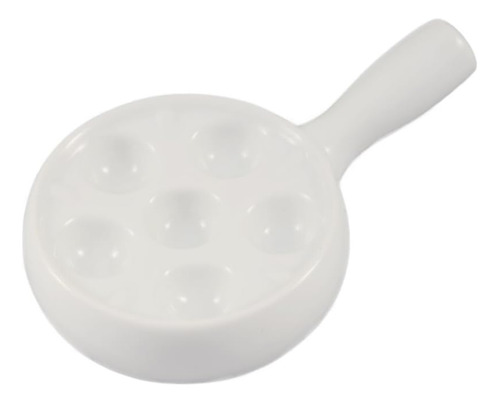 Cac Plato Redondo De Porcelana China Con Asa Para Caracoles,