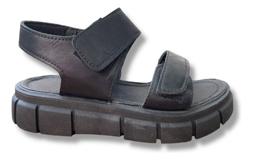 Sandalias Mujer Bajas Goma Velcro Dama Plataforma