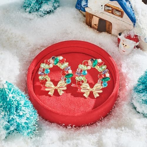 Yujie Pendientes De Navidad Para Mujer, Pendientes Coloridos