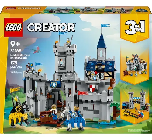Castelo dos Cavaleiros Medievais 3 em 1 LEGO® Creator 31168