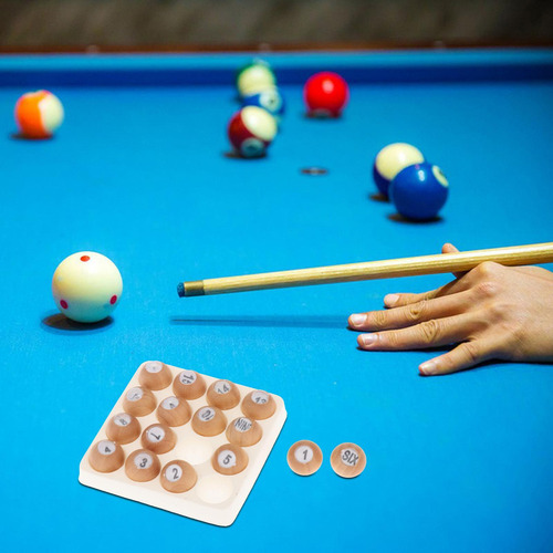 Juego De Bolas De Conteo De Madera, Dados De Billar, Dados
