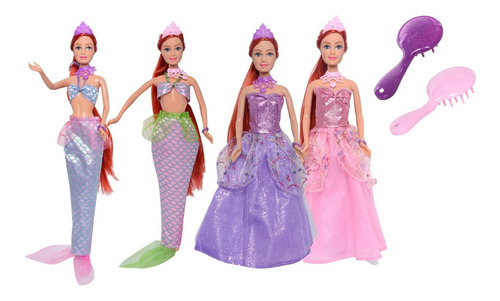 Muñeca Tipo Barbie Princesa-sirena Fenix Envio Full (30017)