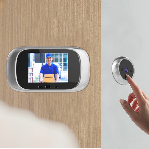 Timbre De Video Electrónico Con Pantalla Lcd Intelligent Sec