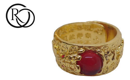 Anillo Pixiu Feng Shui Ajustable - Amuleto De Riqueza Suerte