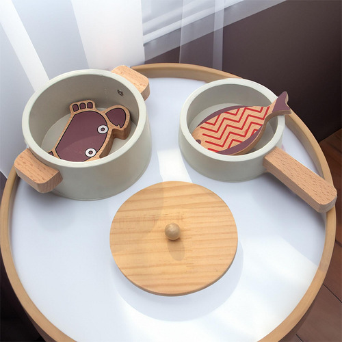 Juguete De Cocina De Madera Simulada, Juego De Juguetes De