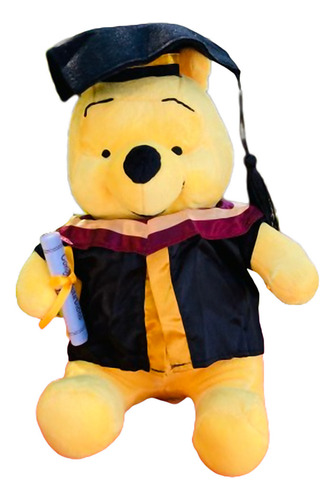 Nuevo Peluche Osito Winnie Pooh Graduado Graduacion Oso