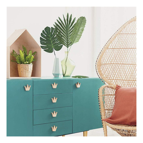 S Hojas De Palma Decorativas Doradas, 72 Unidades, 10 Tipos