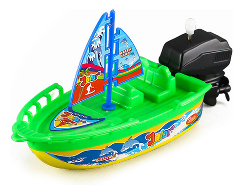 Bote Acuático Infantil Clockwork Float Boat, Color Aleatorio