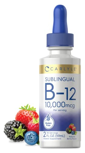 Carlyle Vitamina B12 Sublingual Ten 10,000mcg Ante 2 3g5me