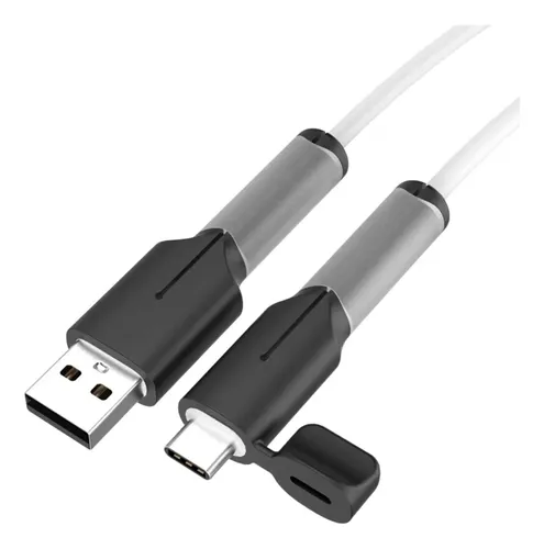 Protector De Cable Tipo C, Cargador De Silicona, Línea De Da