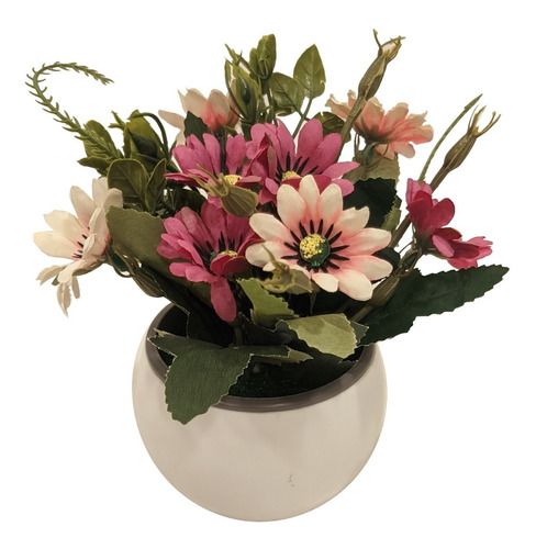 Planta Artificial Flor Con Maceta Colores M15 - Sheshu Home