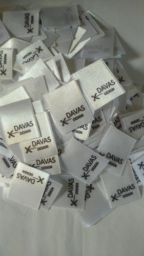 Etiquetas Personalizadas Ropa Camisas 2.5x4 F.blanco 250 U
