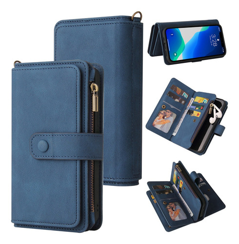Funda Tipo Cartera For Motorola Moto G30 G60 G50 G73 Con 15