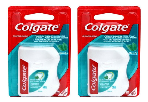 Fio Dental Colgate 50m Menta - Kit Com 2un