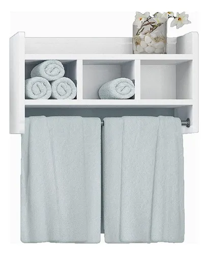 Nicho Mdf Banheiro Porta Toalh...