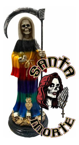 Estatua Original De La Santa Muerte 7 Potencias 30cm