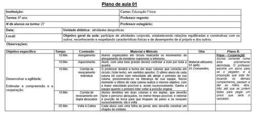 Plano 6 Educação Física (9 e 10) turmas Cs impressão - Baixar pdf