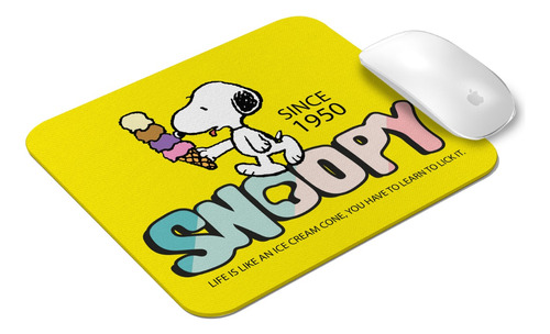 Mousepad Snoopy Cute Yellow