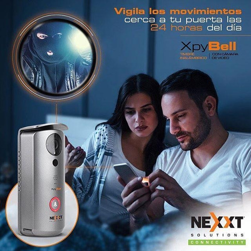 Imagen 8 de 11 de Timbre Inalámbrico Con Cámara De Vídeo Xpybell Nexxt Connect