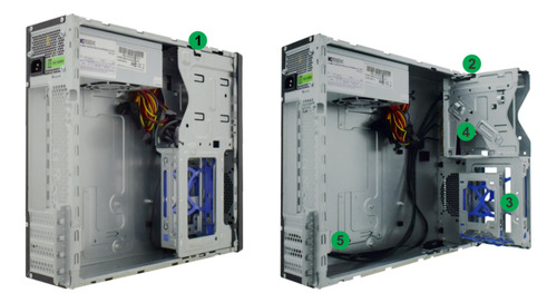 Gabinete K-mex Ninja Tooll Gm-07s4 Com Fonte 300w 80 Plus