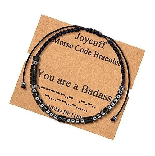 Joycuff Eres Un Badass Morse Code Bracelet For Women 9kc6t
