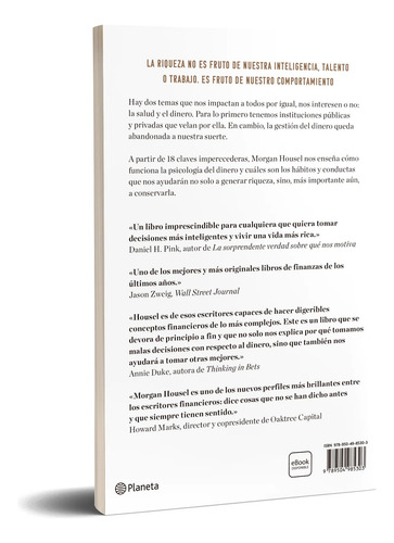 La Psicología Del Dinero Morgan Housel Nuevo Tamaño Grande!!