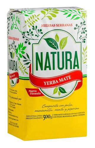 Yerba Mate Natura Serranas 500 Gr