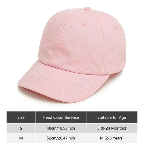Gorra De Béisbol Sencilla Para Niños Con Protección Solar A