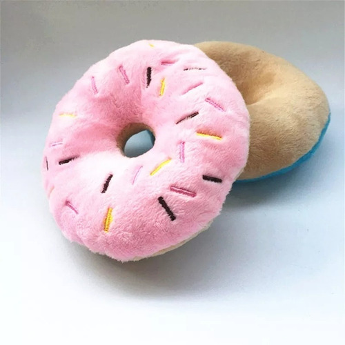 Peluche Para Mascota De Forma De Donas Con Sonido 